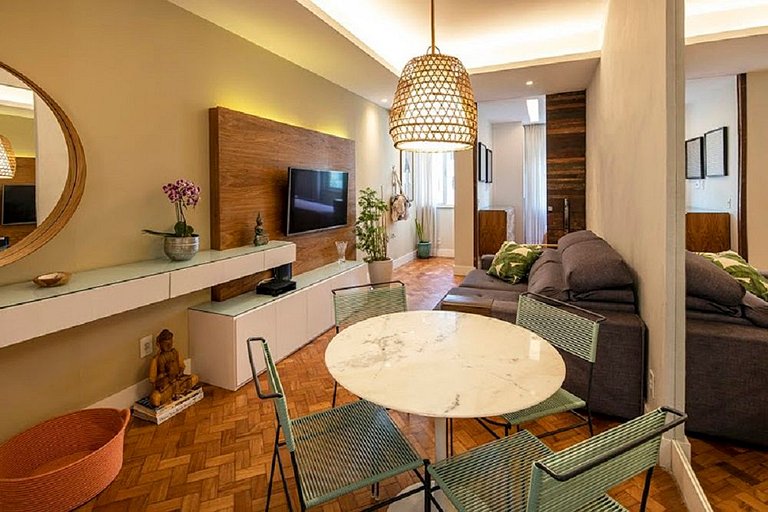 Riou033 Moderno apt 2Q no Leblon