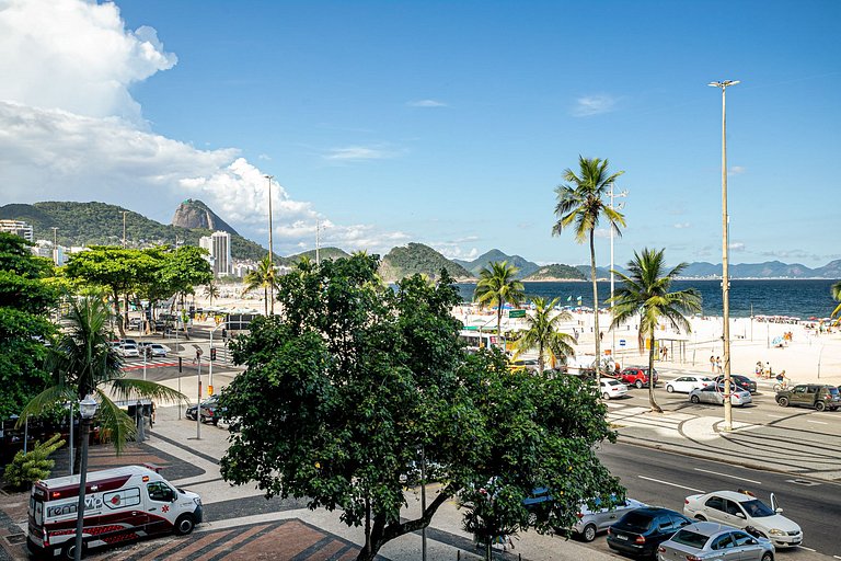Riou016 Moderno Apt 2QT Frente Mar Copacabana